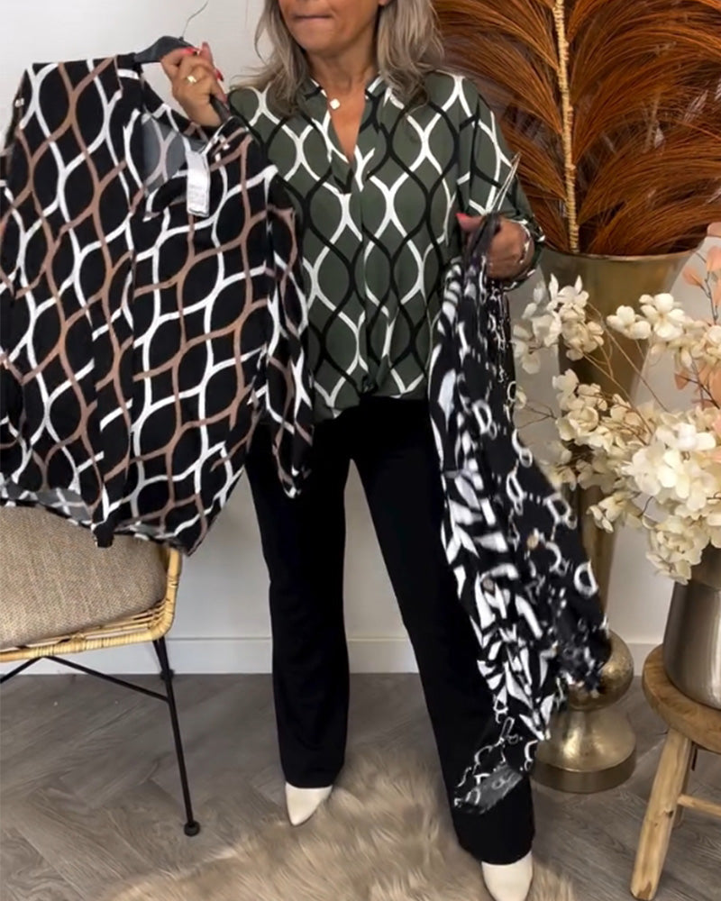 Blouse met Grafische Print