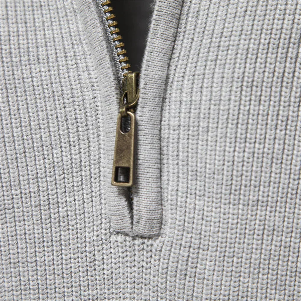 Gebreide Zip-Up Trui