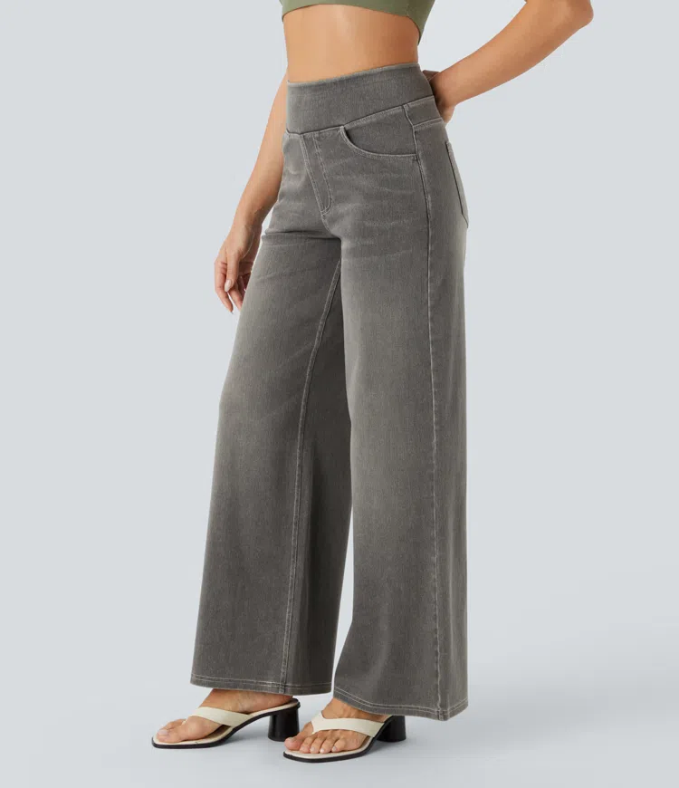 Comfortabele jeans met hoge taille