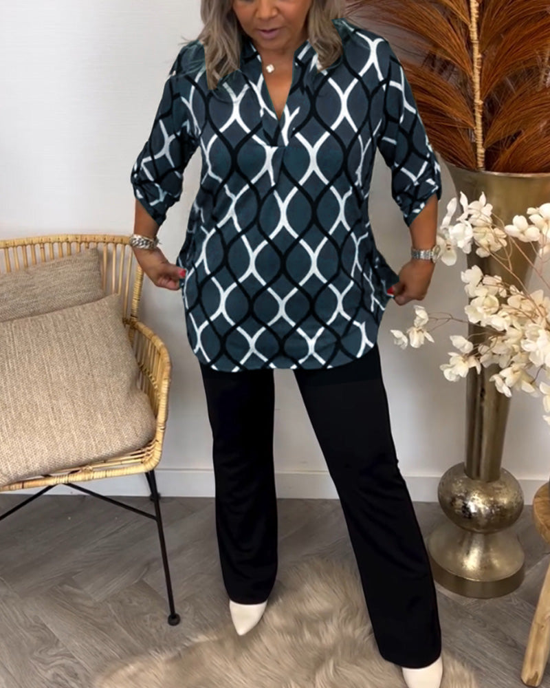 Blouse met Grafische Print