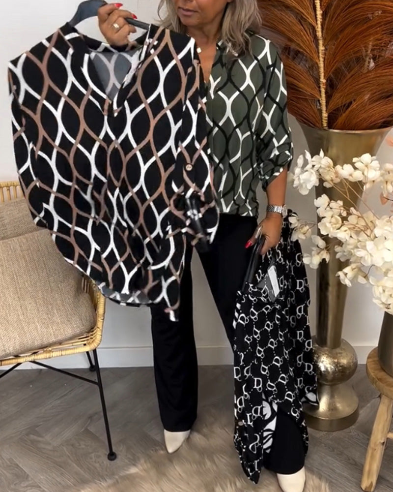 Blouse met Grafische Print