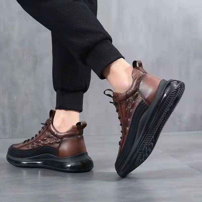 Heren Sneakers met Luxe Comfort en Moderne Stijl