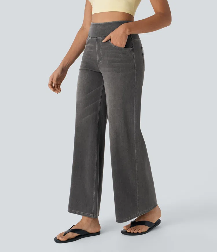 Comfortabele jeans met hoge taille
