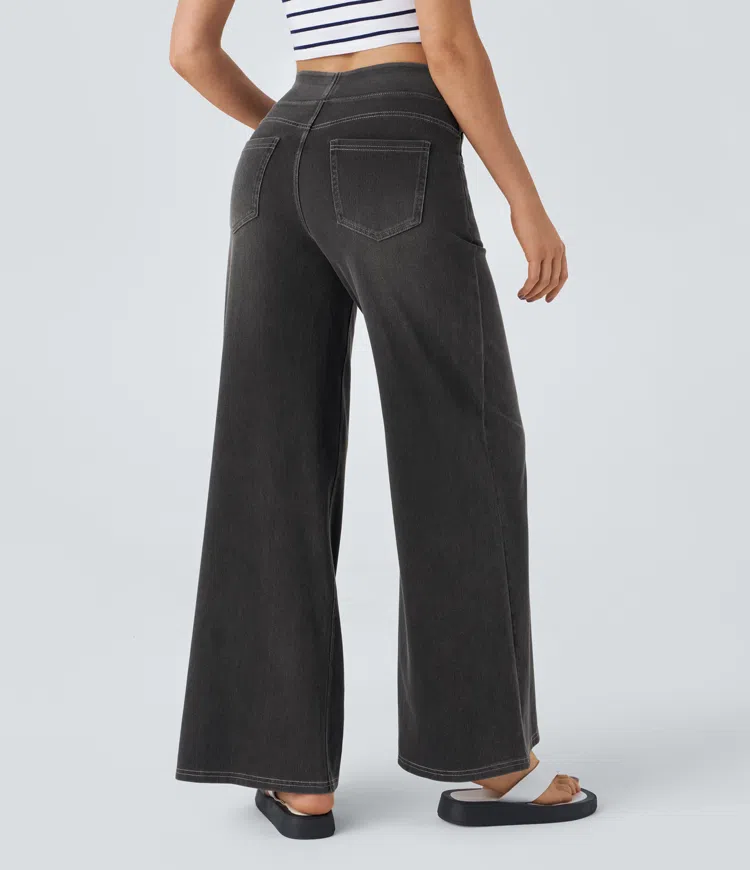 Comfortabele jeans met hoge taille