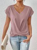Casual T-shirt met sweetheart halslijn