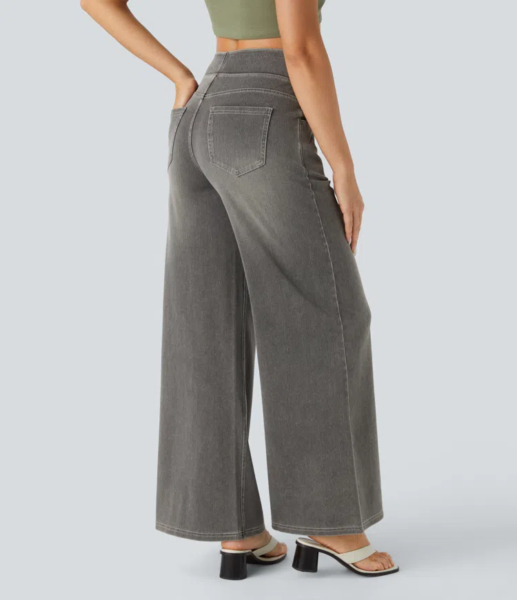 Comfortabele jeans met hoge taille