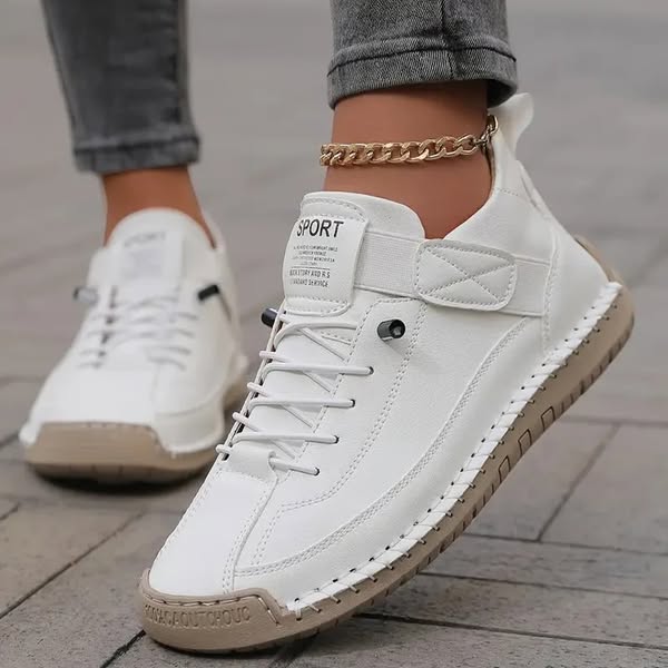 Comfortabele Sneakers met Brede Neus | Licht & Comfortabel