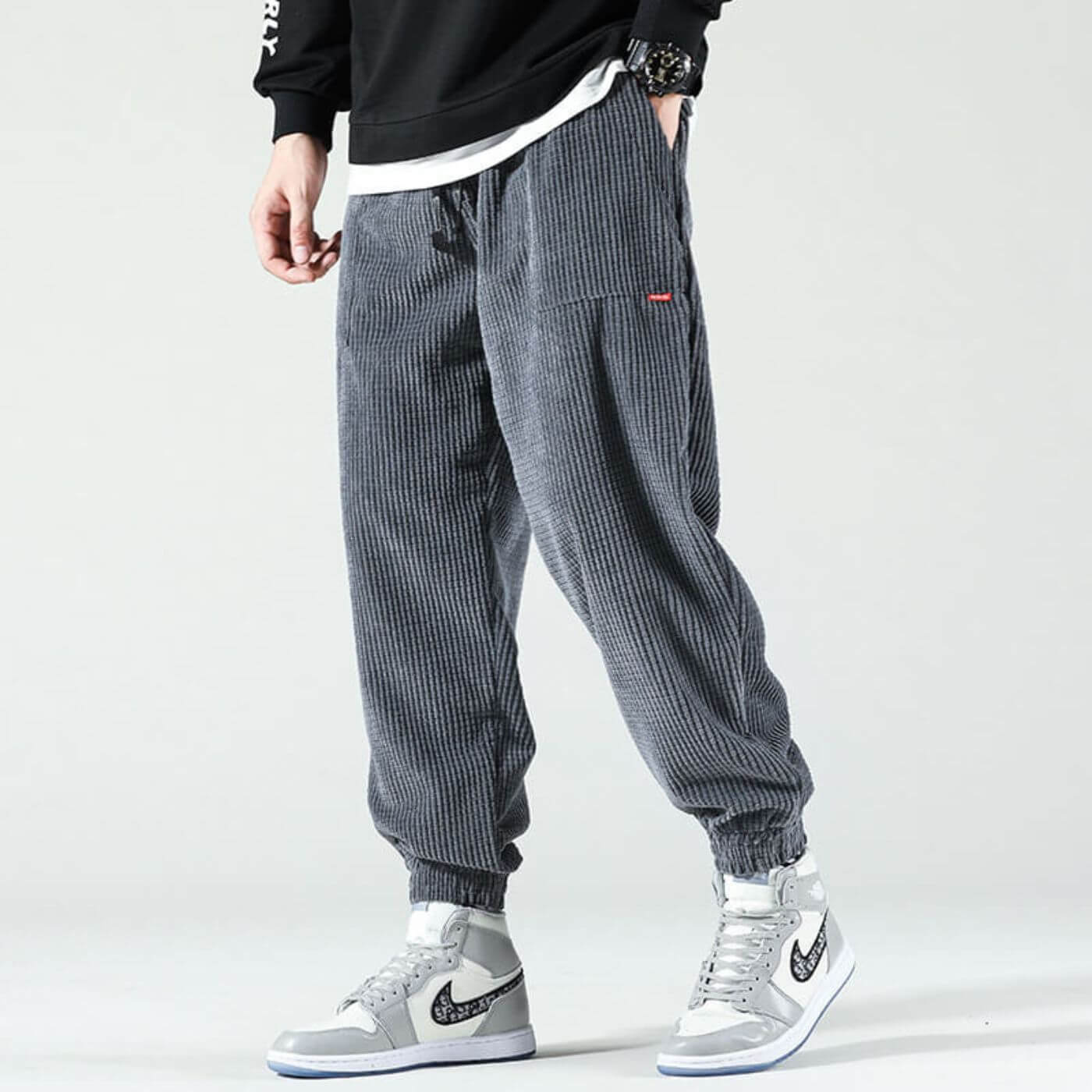 Heren Joggingbroek van Ribfluweel