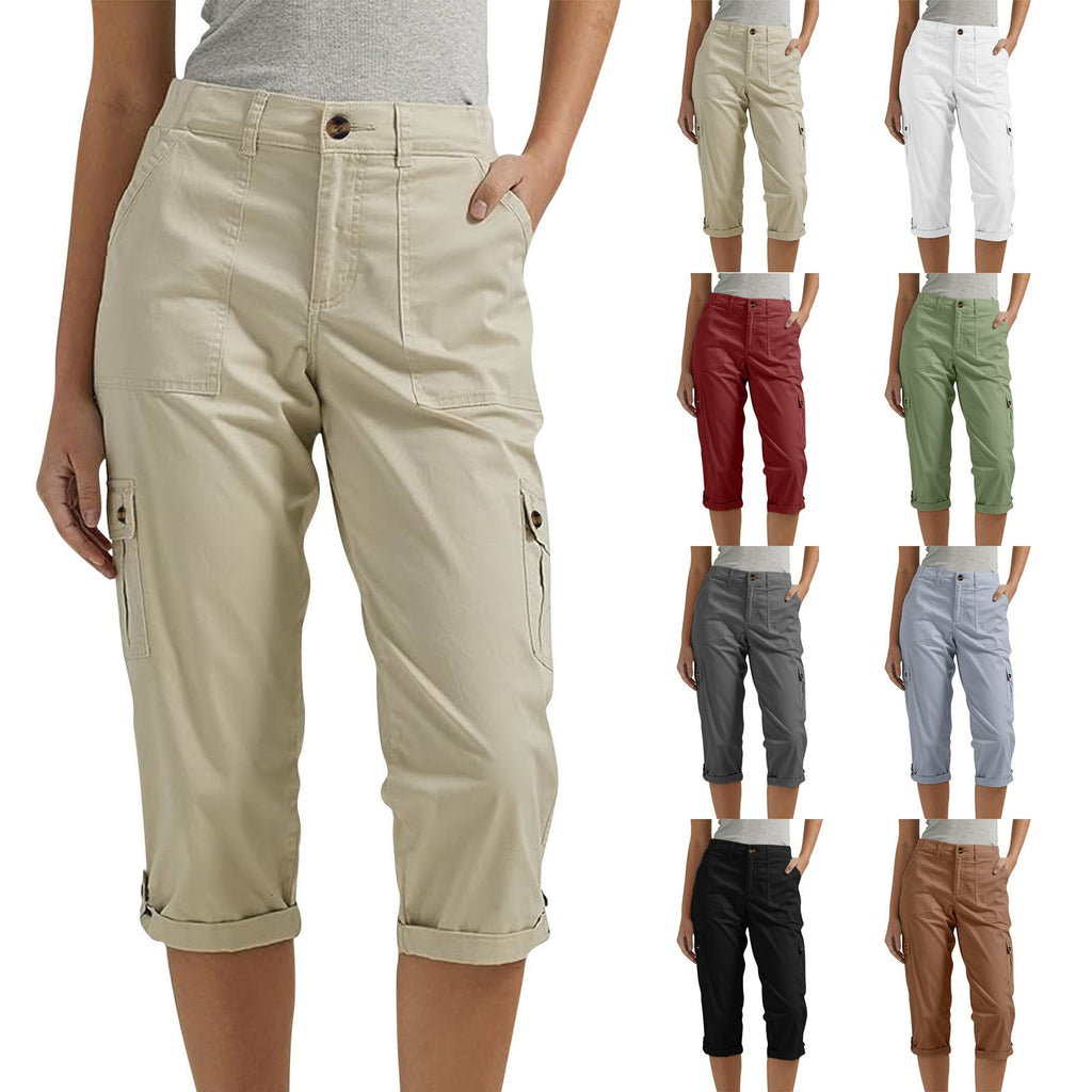 Capri Broek met Meerdere Zakken