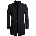 Kasjmier-wollen heren trenchcoat