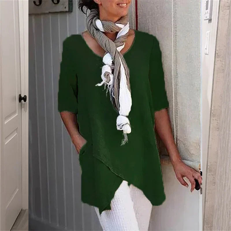 Casual effen top