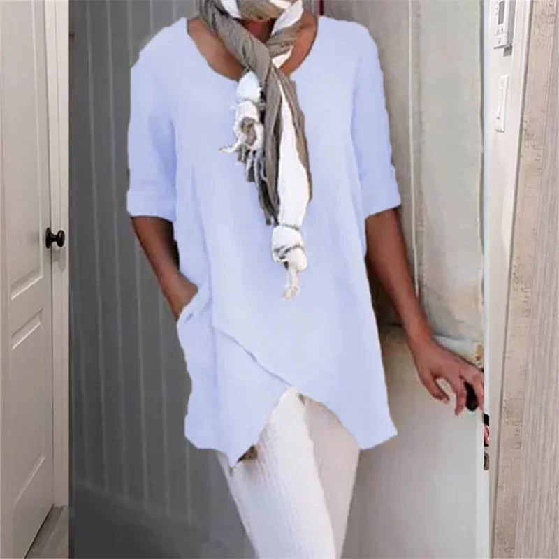 Casual effen top