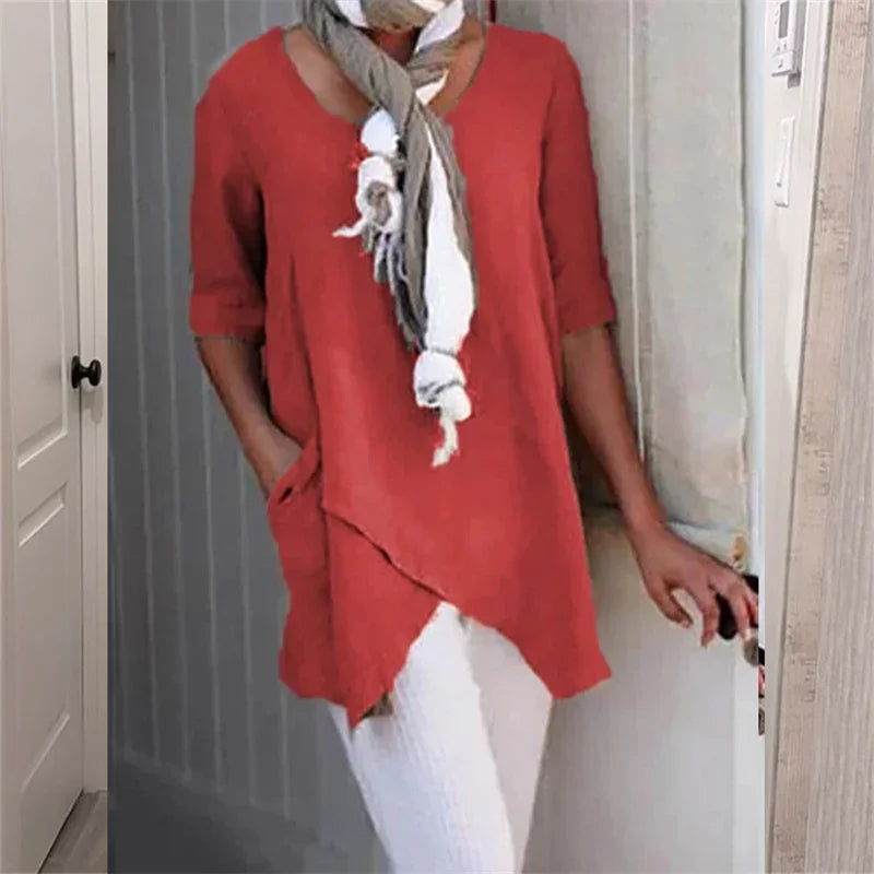 Casual effen top