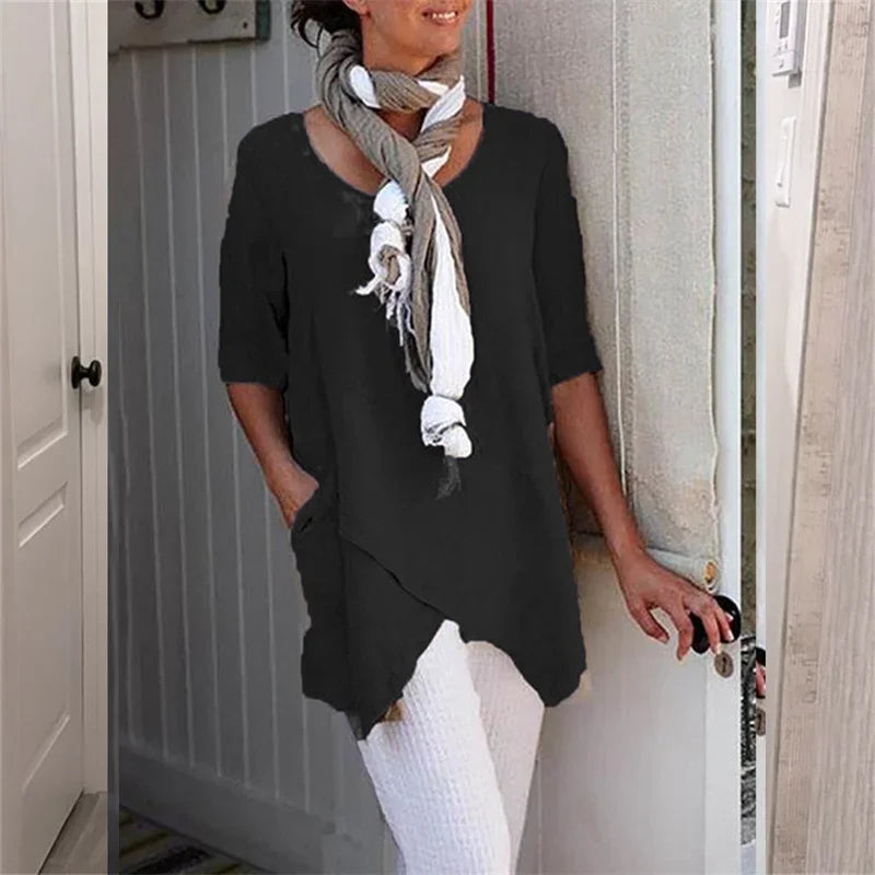 Casual effen top
