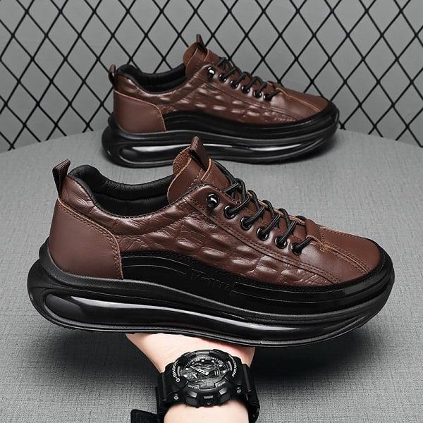 Heren Sneakers met Luxe Comfort en Moderne Stijl