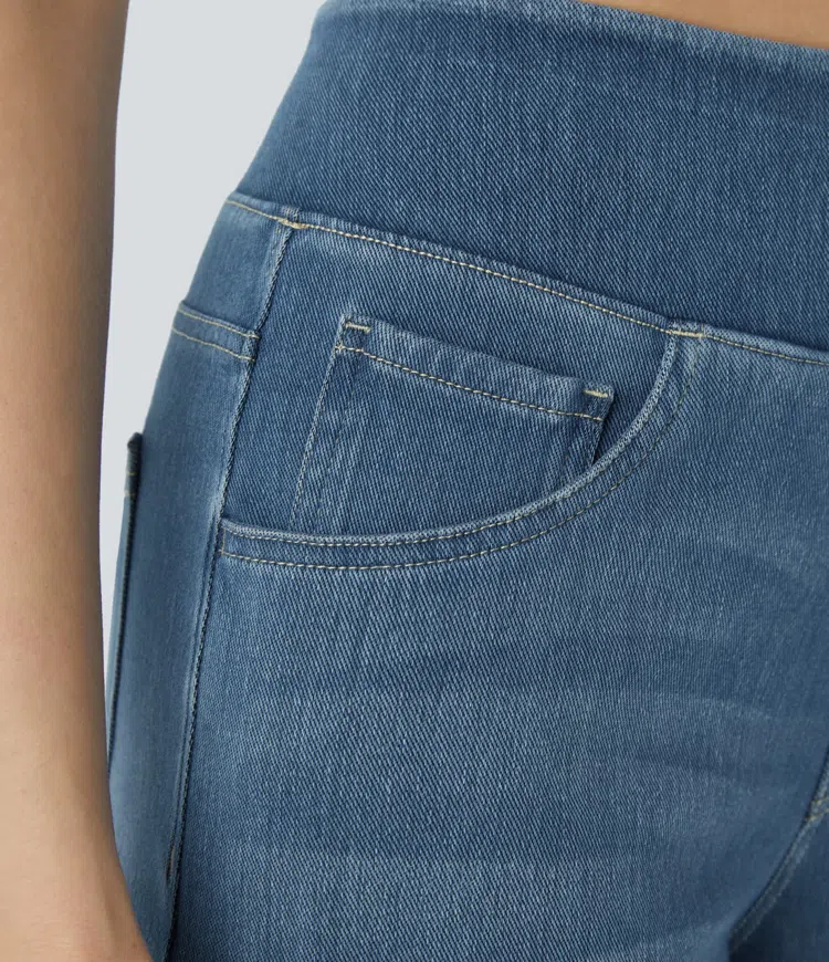 Comfortabele jeans met hoge taille