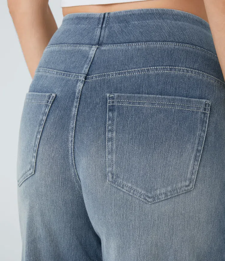 Comfortabele jeans met hoge taille