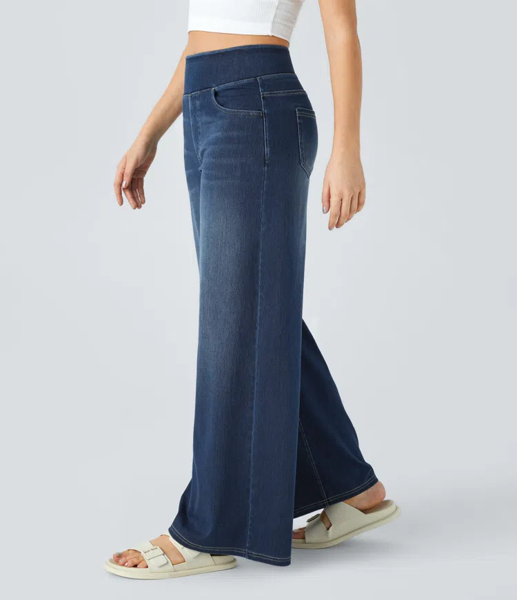 Comfortabele jeans met hoge taille
