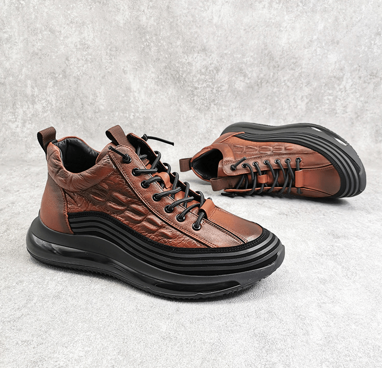 Heren Sneakers met Luxe Comfort en Moderne Stijl