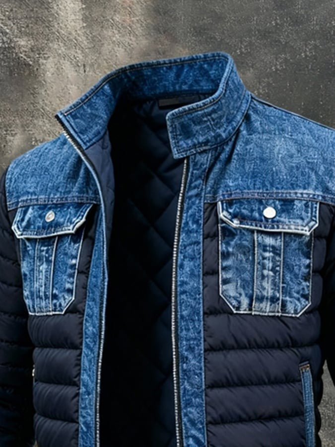 Vintage denim jas