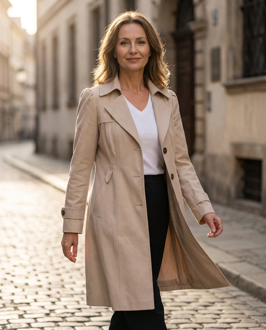 Elegante comfortabele zomer jas