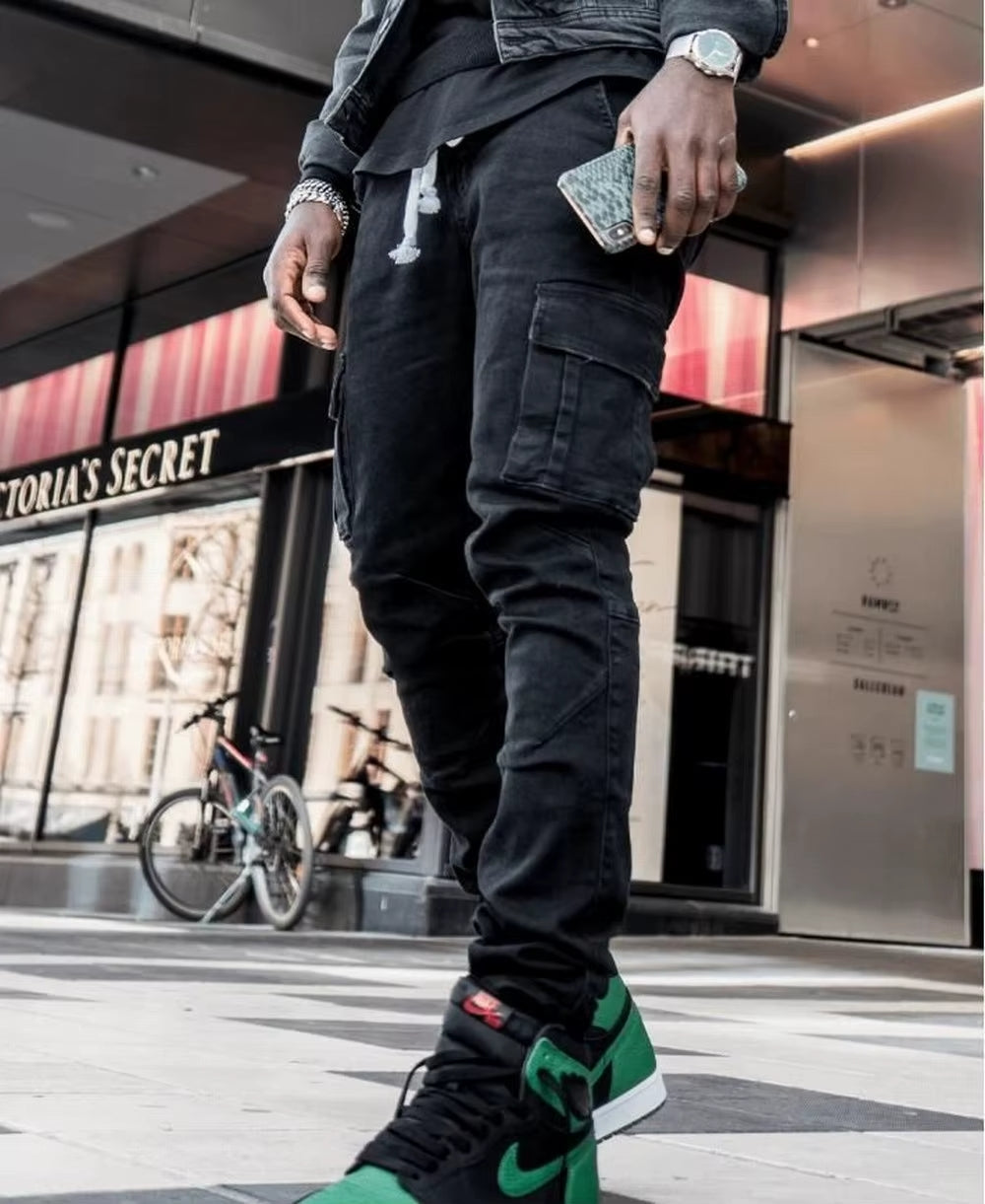 Cargo Street Elastic Jeans