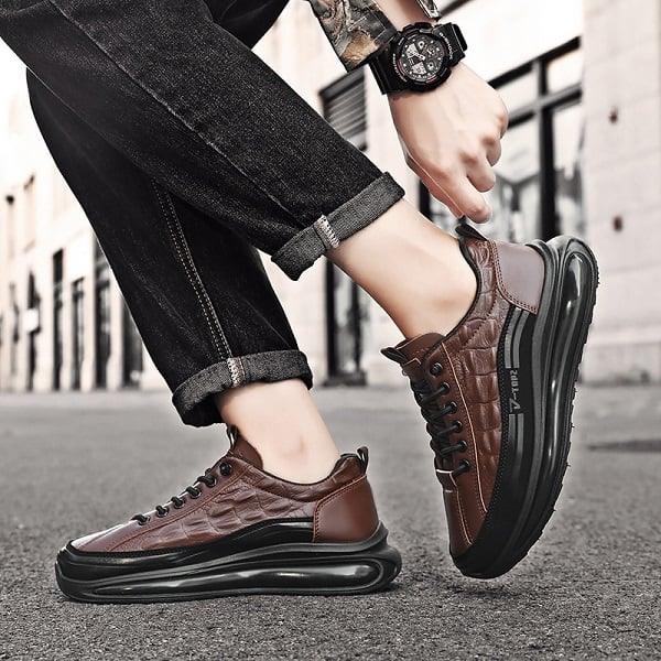 Heren Sneakers met Luxe Comfort en Moderne Stijl
