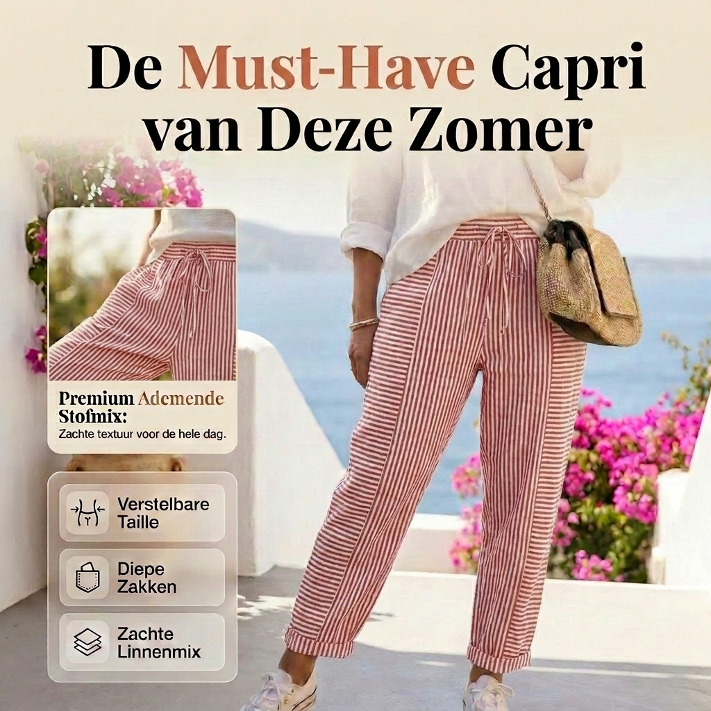 Gestreepte Katoenen Broek