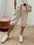 Katoen linnen Dames Shorts 1+1 Gratis