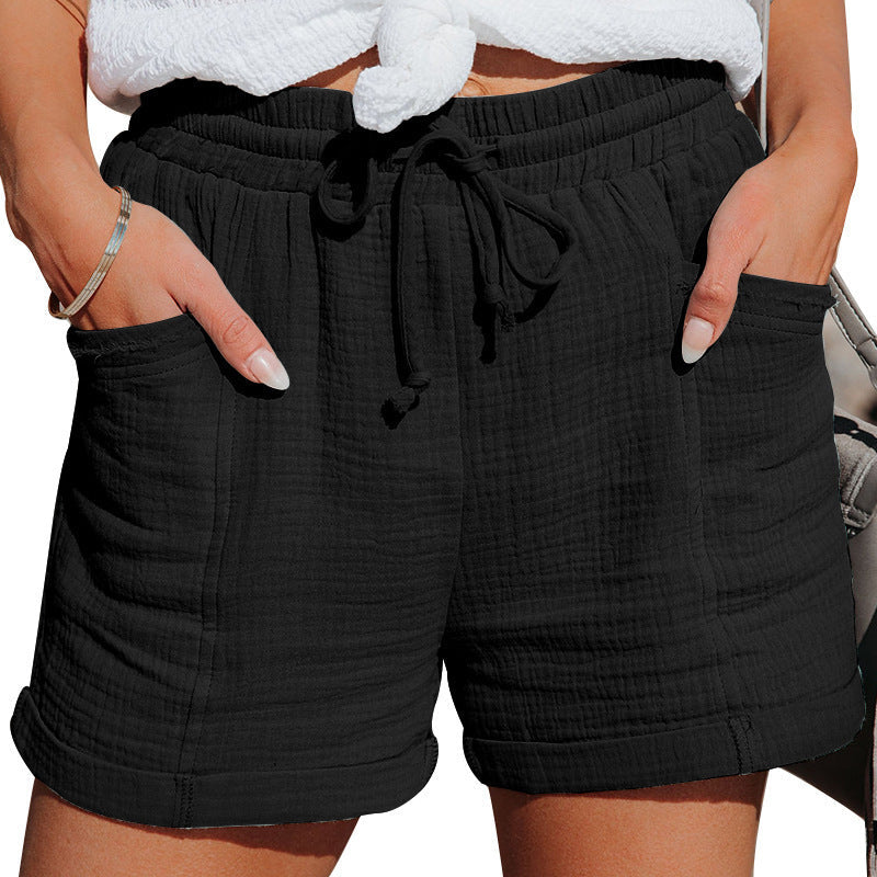 Linnen Katoenen Dames Shorts (1+1 GRATIS)