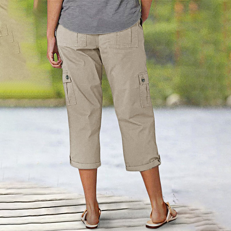 Capri Broek met Meerdere Zakken
