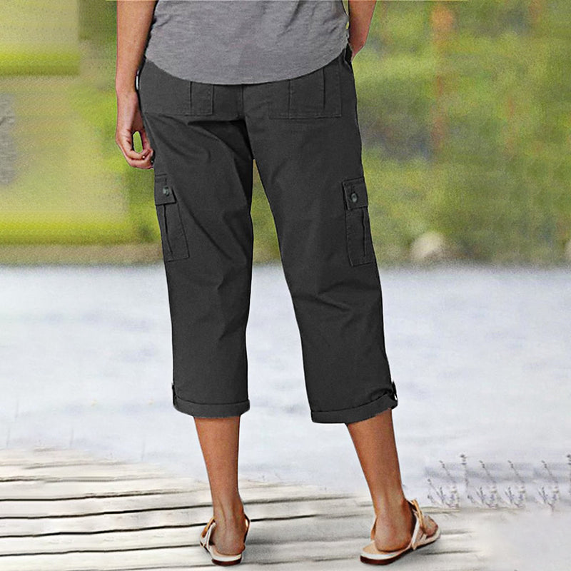 Capri Broek met Meerdere Zakken