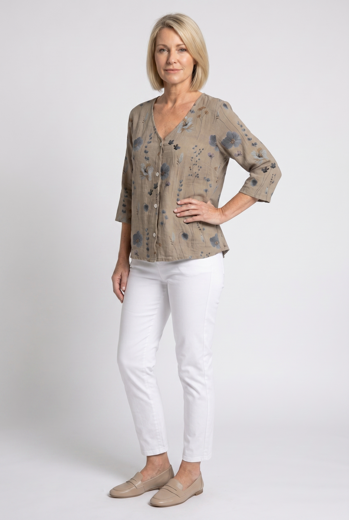 Damesblouse | Driekwart Mouw